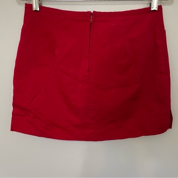 💫 VINTAGE | Sporty Red Spandex Micro Mini Scort Skirt - Picture 5 of 7